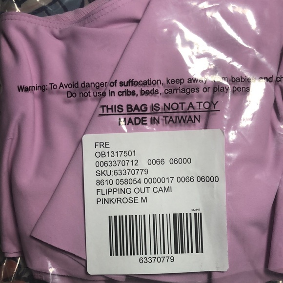 NWT Free People (Movement Collection) Flipping Out cami, size M, lilac-lavender - Picture 7 of 7